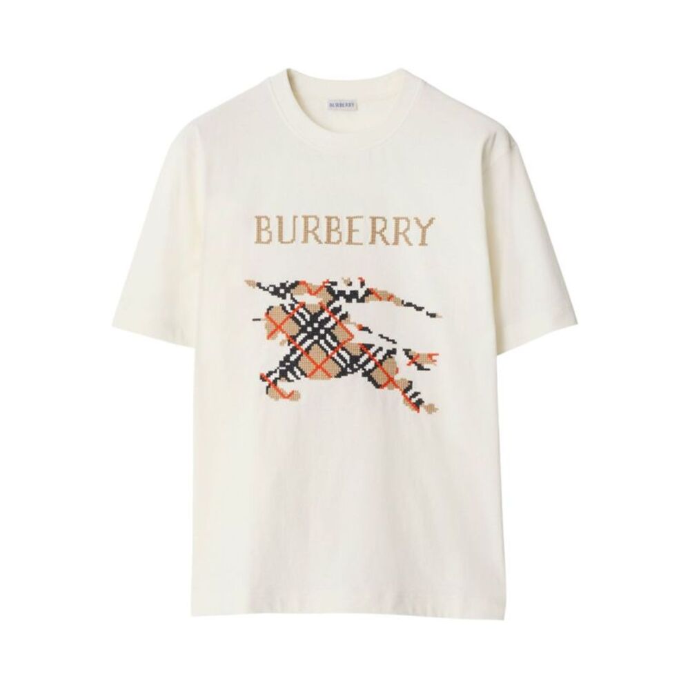 Burberry Men Logo Cotton T-Shirt